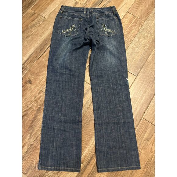 Disney Store Tinkerbell Vintage Embroidered Bootcut Womens Jean Size 12 - Picture 3 of 10